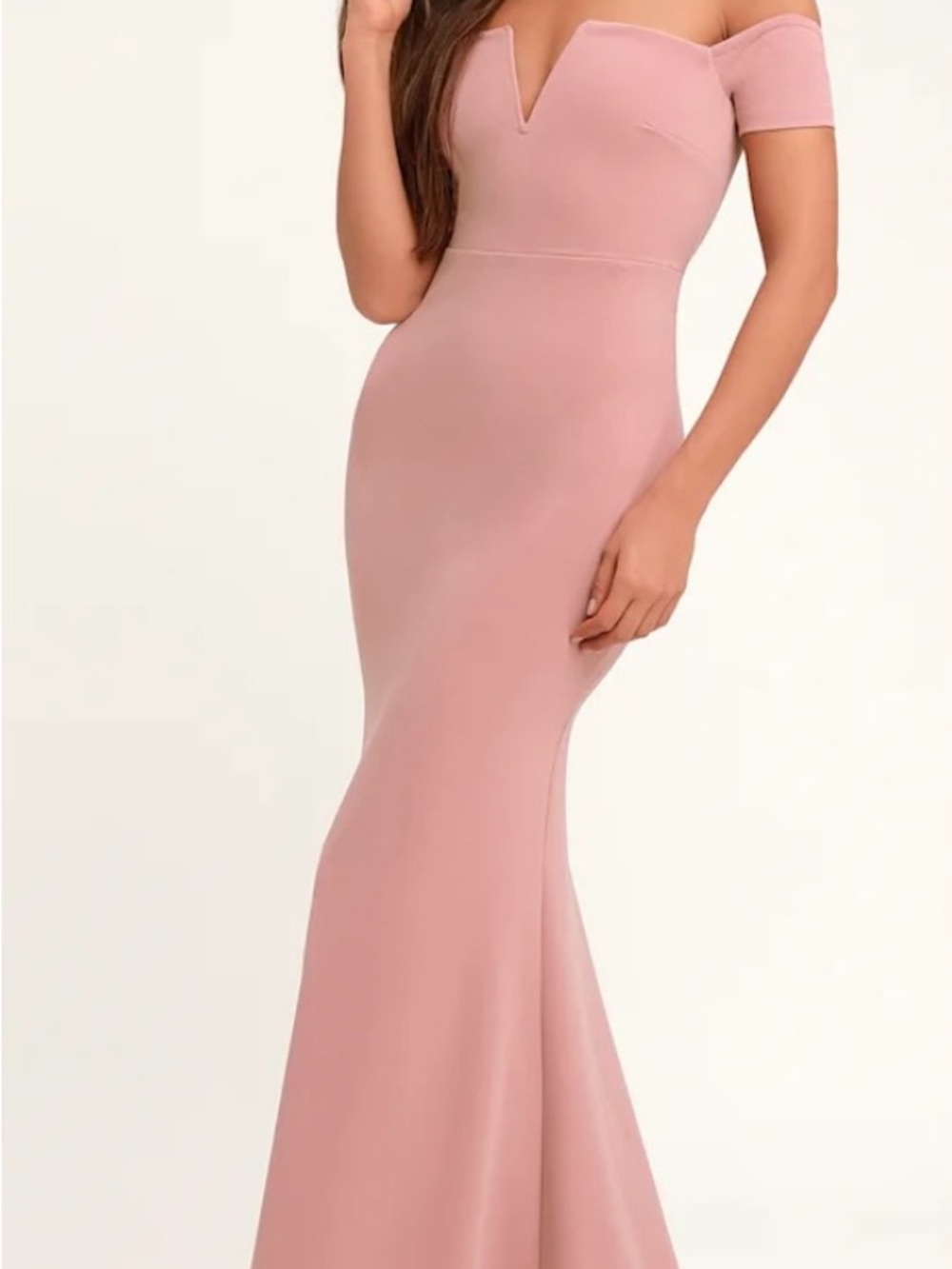 Lulu's Lynne Off-the-Shoulder Maxi Dress